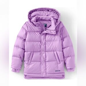 Lands End Kids Purple Puffer Jacket